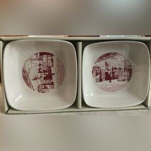 Beautiful Johnson Bros Raby Castle England dipping bowls set